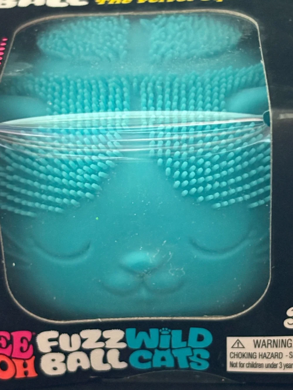 NeeDoh Wild Cats Blue Fuzz Ball